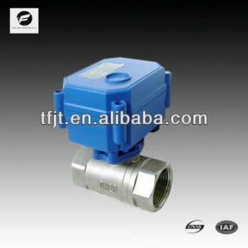 CWX-1.0 2 way stain steel water valve 2NM 3-6V 12V 24V